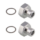 2 Pcs LS Series Hydraulic Sensor Adapter Oil Pressure Sensor Adapter QBM