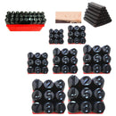 2 Packs of 18 Pieces Steel Metal Number Stamping Punch Tool Stamps Kit - 3mm &