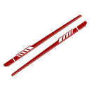 2pcs Car Side Body Vinyl Decals Long Stripe Stickers for Mercedes-Benz(Red)