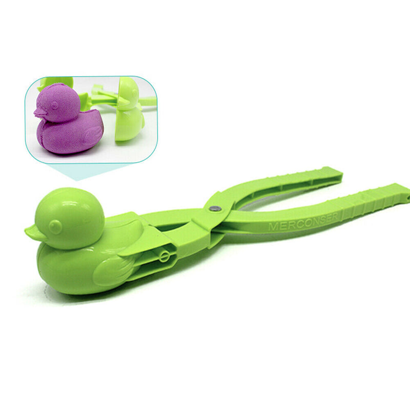 Plastic Snowball Maker Duck Kids Outdoor Snow Ball Clip Mold Toys Random