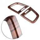 2Pcs Peach Wood Grain Front Side Air Conditioning Outlet Vent Cover Trim De