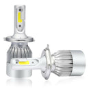 1pair COB H4 C6 3800LM 36W LED Car Headlight Kit Hi/Lo Turbo Light Bulbs 6000J&f