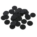 30x Round Black Plastic Bases 22mm - for Infinity,  RPG Wargaming