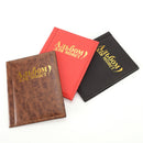 250 pockets pu world coin tokens banknotes collection storage album book red  ME