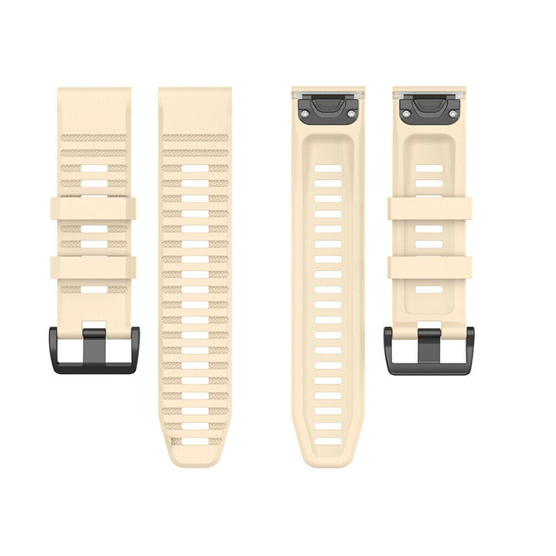 26mm Silicone Wrist Strap Quick Release Adjustable Watch Band for Garmin Fenix