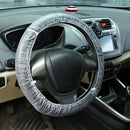 100 Pcs Universal Disposable Plastic Protective Covers Car Steering Wheel Covers