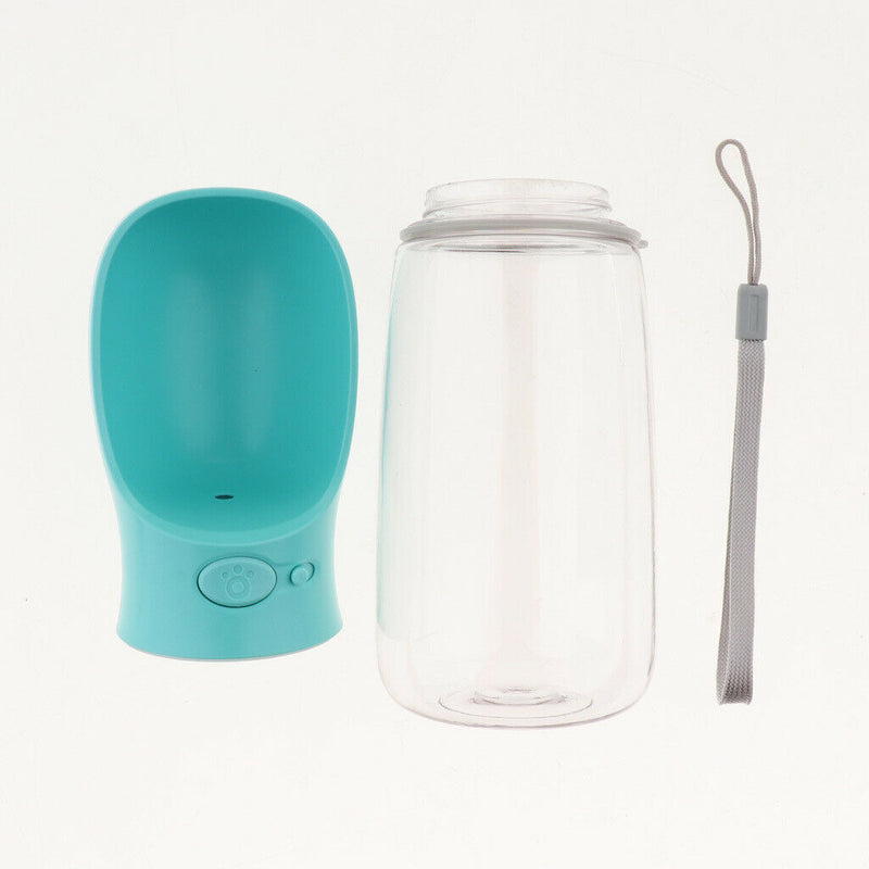 550ml Dog Travel Outdoor Water Drinking Bottle for Outdoor Hiking blue