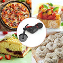 Motorcycle Shape Pizza Wheel Stainless Steel Kitchen Tool X0I6