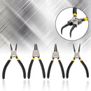 4Pcs 6" 150mm Circlip Pliers Set Snap Ring Plier for Inner & Outer Rings Kit