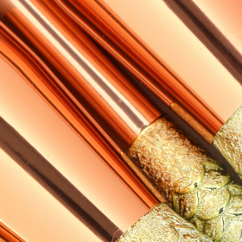 10pcs Fish Tail Foundation Powder Eyeshadow Eyeliner Makeup Brush(Colorful) A