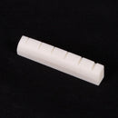 2x Faux Buffalo Bone Bridge Saddle&Slotted Nut for 6 String Acoustic Guitar ES