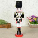 Wooden Royal Soldier Nutcracker Drummer, Traditional Festive Christmas Decor