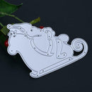 Santa Claus Horse DIY Metal Stencil Scrapbook Embroidery Craft Cutting Die