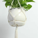 Braid Plant Hanger Indoor Outdoor Hanging Planter Basket Cotton Rope 4 Legs