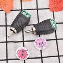 20Pcs Phono Speaker Wire cable to Audio male RCA Connector Adapter Jack P â„–[