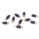 10X RCA Female to Female Coupler Plug Audio Video AV Cable Adaptor RCA Joiner.AU