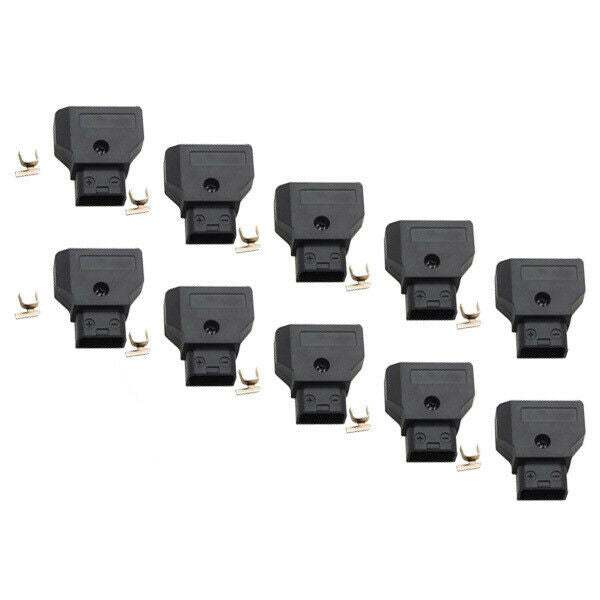 1 Set of 10 Male D-Tap Connector Adapter for Anton V Lock Battery DSLR Power