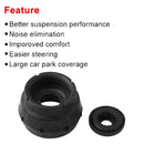 2pcs Black Rubber Front Suspension Top Strut Mounts for VW Golf