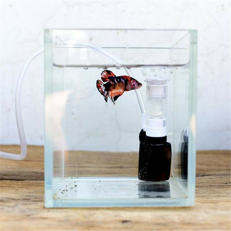 Small Internal Aquarium Filter Water Pump Spray Air Tube Fish Tank US