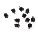 10Pcs 16mm Small Round Boat Rocker Switches 2 Pin ON-OFF Rocker Switch kd FT