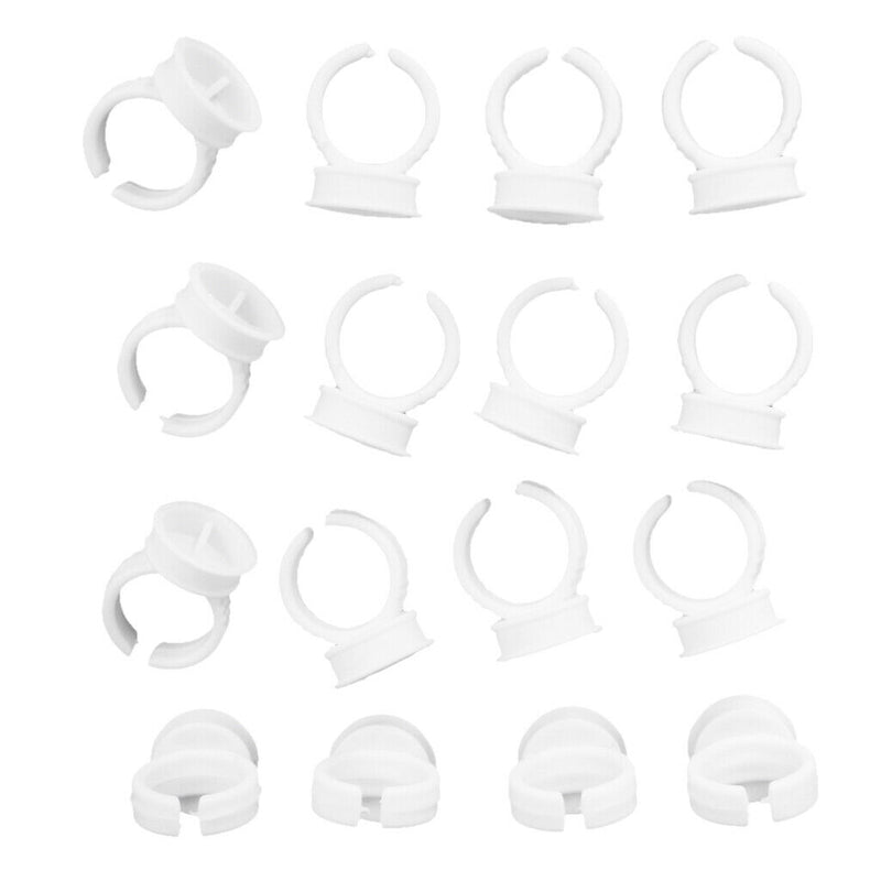 100pcs Disposable Adhesive Tattooing Ink Cups Pigment Holder Ring Large