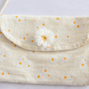 Daisy Flower Crossbody Bag Women Canvas Casual Small Shoulder Pouch Handbag