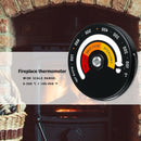Heat Powered Burning Stove Temperature Adsorption Fireplace Thermometer