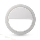 Fashion Selfie Light Portable LED Ring Light Fill for Smart Phone white