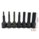 7 Pcs Impact Socket Bits 3/8 Inch Driver Metric Star Torx Hex Spline Ratche I6Q8