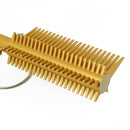 Heating High Heat  Hot Comb Portable Flat Brush for Afro Hair AU Golden