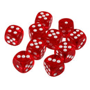 Pack of 20pcs Six Sided D6 Dice for D&D TRPG MTG Party Casino Board Game Red