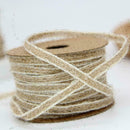 Natural Jute Burlap Hessian Ribbon Lace Trims Tape Rustic Wedding Decor O6N C2H8