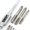 8Pcs Hand Screw Thread Metric Plug Tap M3-M12 With Adjustable Tap Wrench Tool OH
