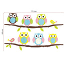 1X Animal Cartoon Owl Tree Vinyl Wall Stickers for Kids Rooms Boys Girl OZ