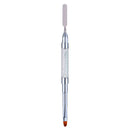 Poly Gel Nail Brush Dual-Ended Poly Acrylic UV Gel Extension Builder Clear