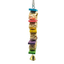 Hanging Cage Bite Swing Climb Parrot Bird Toys Useful Wooden Grass Chewing Bite