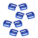 8Pcs 1'' Hook Outdoor Webbing Buckle Luggage Sack Strap Belt 25mm Blue