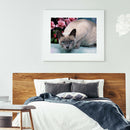 5D Diamond Painting DIY Quiet Cat Full Round Drill Kit Ornaments (HY040)