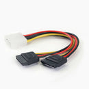 4Pin to 15Pin Serial ATA SATA Splitter Power Cable Lead Connector Male Fema J7T0