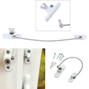 New Window Restrictor Safety Device Key Lock Child Safe 200mm Limit White