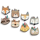 Ins Nordic Style Kids Decoration Wooden Decor Animal Head Wall Decoration C D3V4