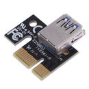 PCI-E Express 1x to 16x Extender Riser Card 4Pin USB3.0 Cable for BTC Miner A