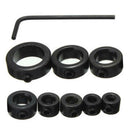 8Pcs Woodworking Drill Bit Depth Stop Collars Ring Positioner Drill Locator