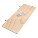 Parrot Pet Bird Wooden Hanging Stand Perch Platform Toys Cockatiel Kit 13x28cm