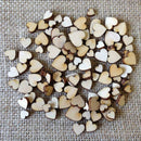 200pcs Rustic Wooden Wood Love Heart Beads For Wedding Scatter Table Decora T8L4