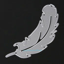 2 Pcs Metal Feather Cutting Dies Stencils DIY Scrapbook Paper Cards Album Decor