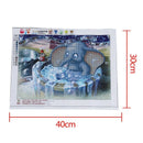 5D DIY diamond painting bath bubble elephant embroidery cross stitch home d Q2S3