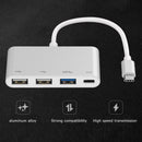 Multi-Function USB HUB Type-C to 2 Port USB2.0 USB3.0 PD Converter Adapter