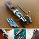 7 in 1 Multipurpose Leather Craft Tool Sew&Crease Leather Edge Beveler Tool OZ