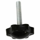 2 Pcs M6 x 30mm Male Thread 32mm Star Head Clamping Knob Black D3L8